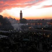 marokko-marrakech-jemaa-el-fnaa-zonsondergang