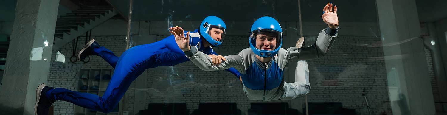 Indoor skydiving as preparation for your AFF course